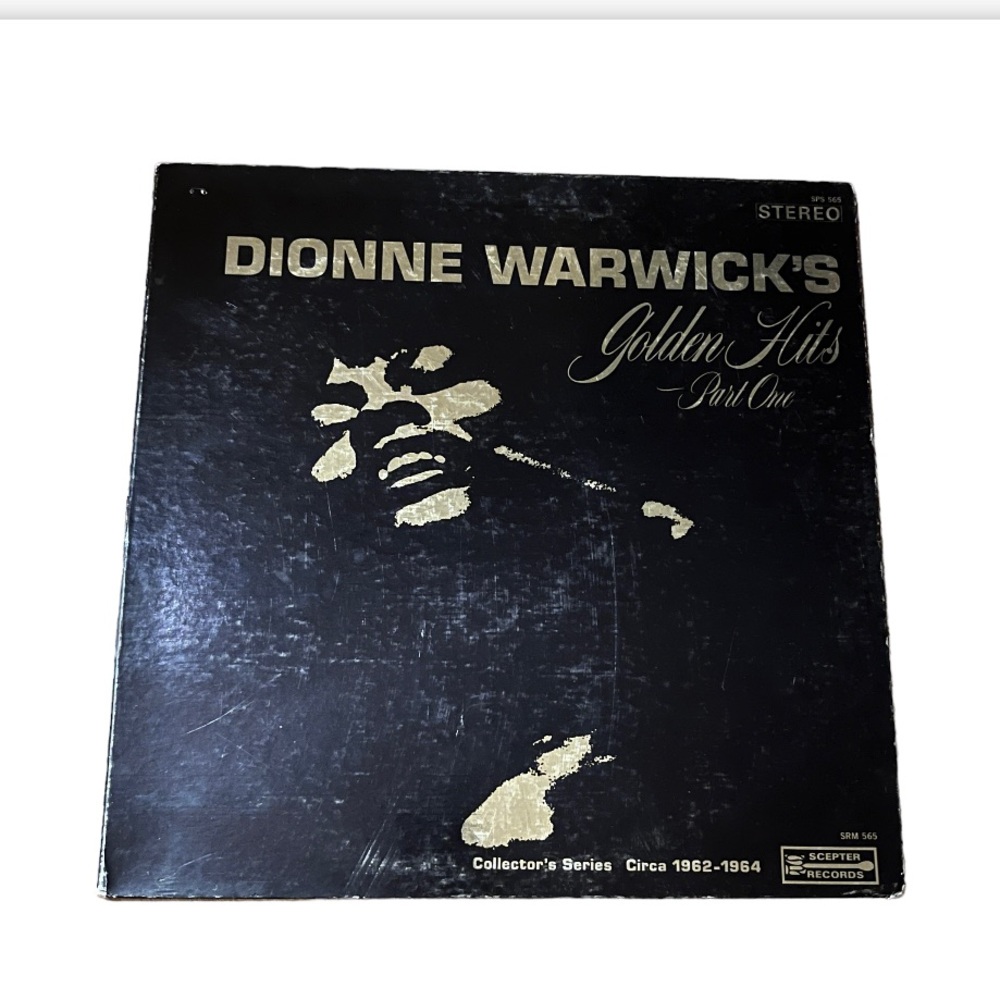 Vintage Vinyl Dionne Warwick's Golden Hits - Part One LP Record Album